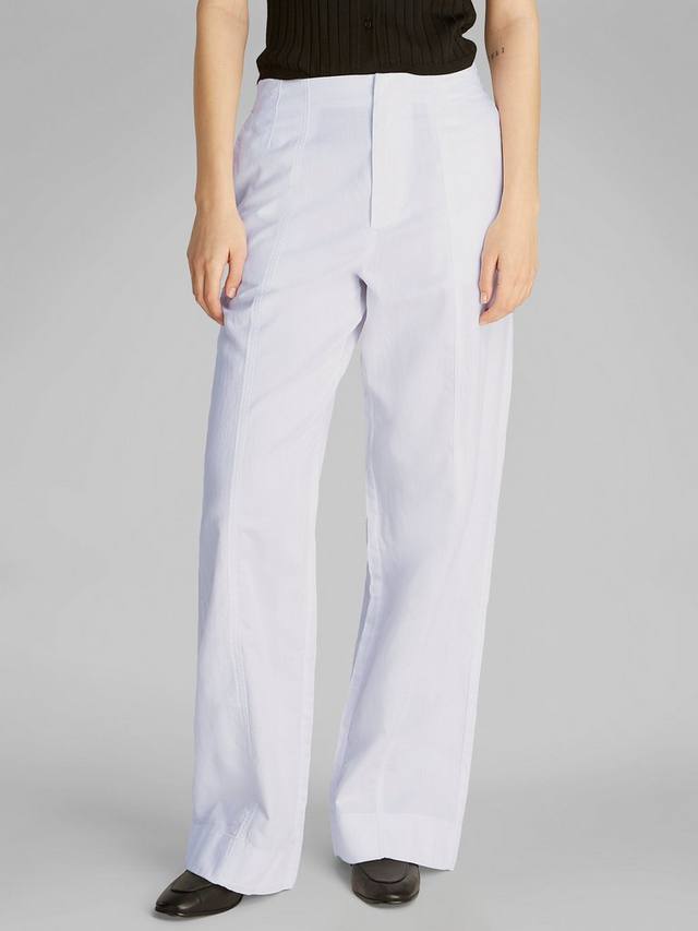 

Повседневные брюки из мягкой льняной смеси Calvin Klein, белый