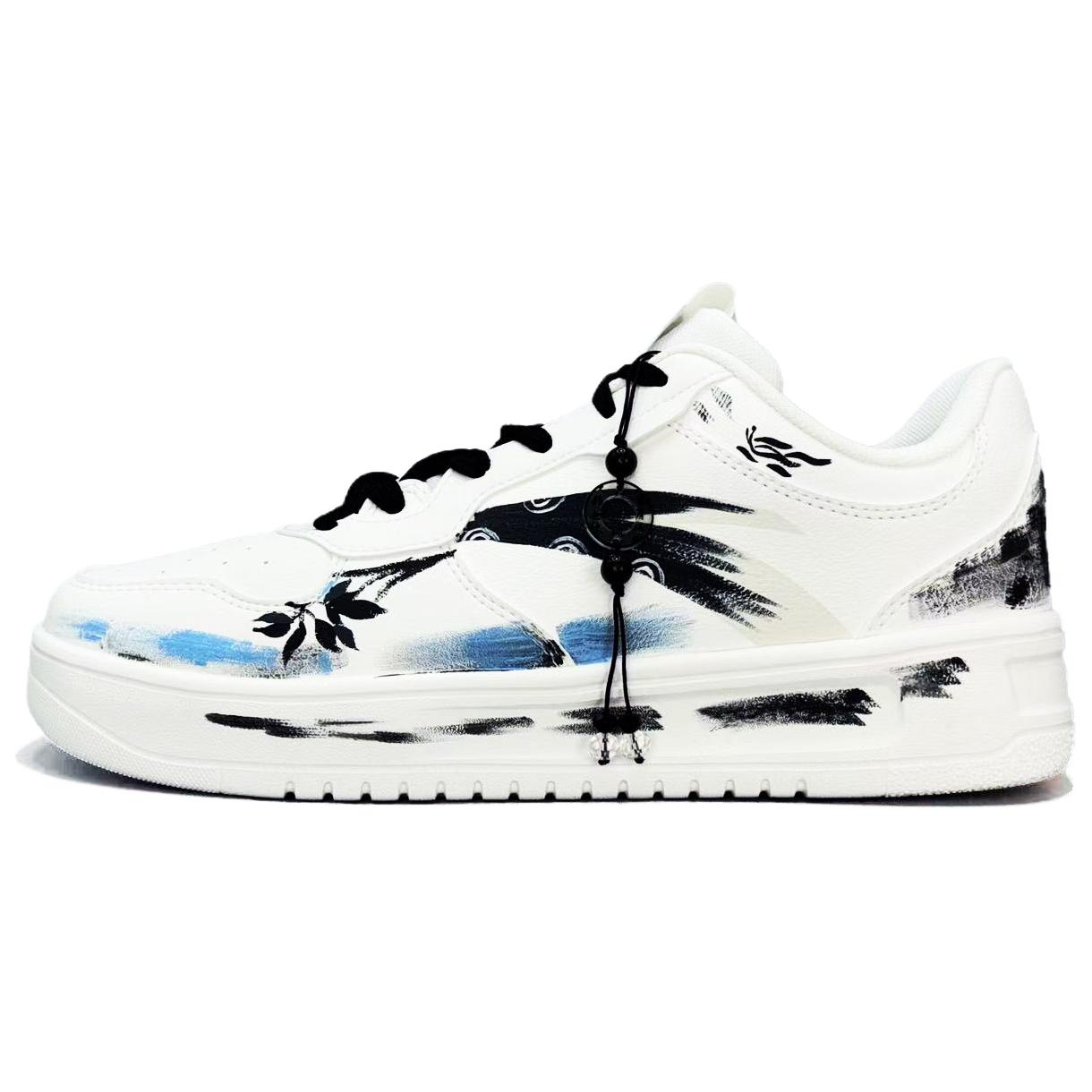 

ANTA Легкие нескользящие износостойкие низкие кроссовки для скейтбординга Unisex White