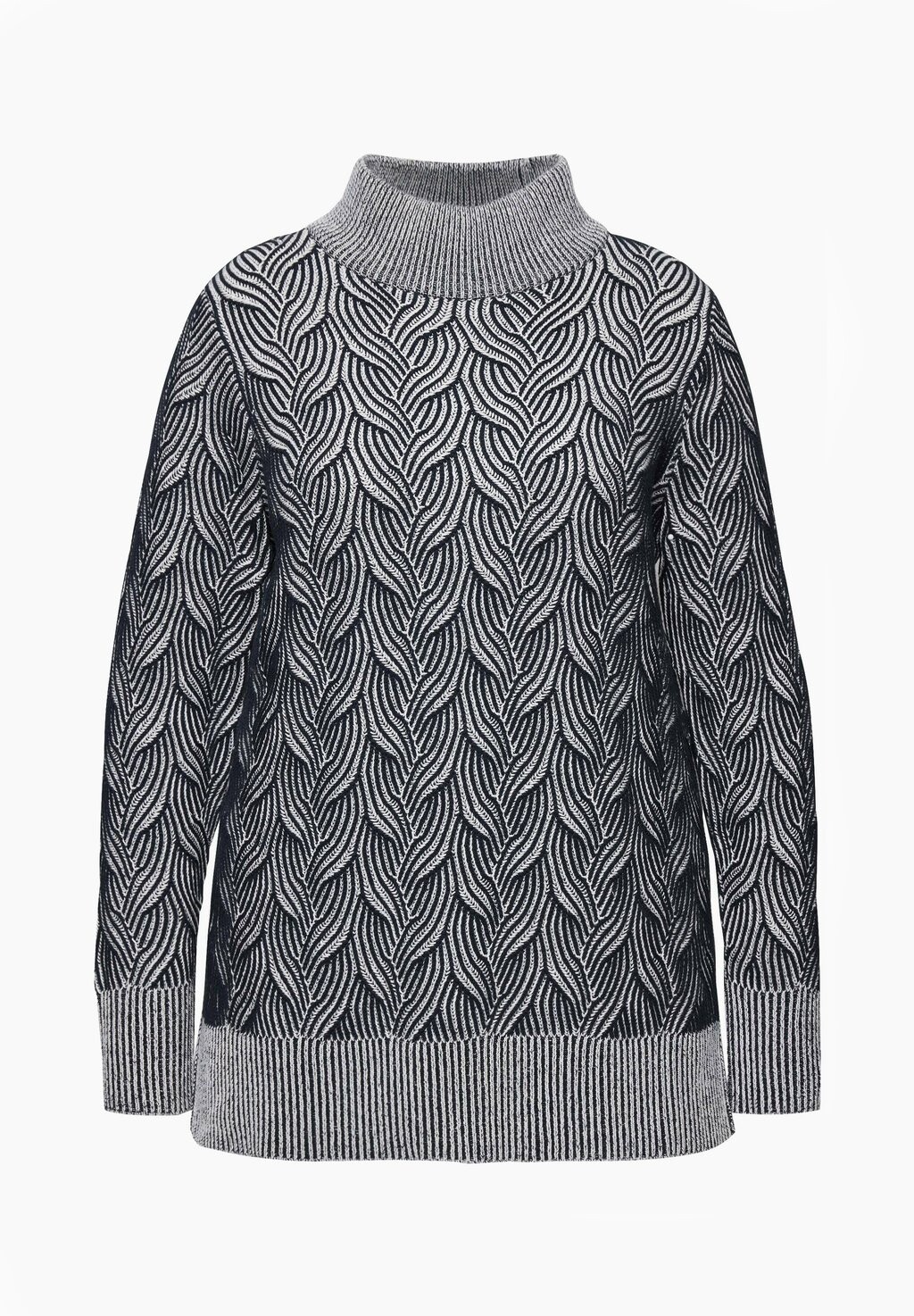 

Джемпер TEXTURED TURTLENECK Ulla Popken, темно-синий