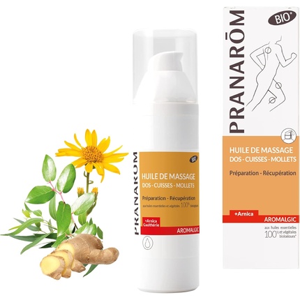 

Pranarom Aromalgic органическое массажное масло для спины и икр 100 мл Pranarôm