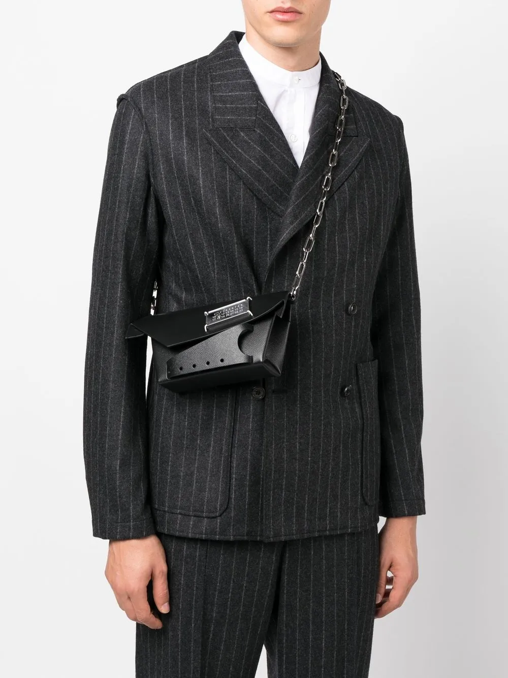 Сумка на плечо Snatched MAISON MARGIELA, черный — фото 2