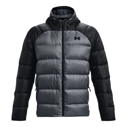 

Куртка down puffer jacket 'black grey' Under Armour, черный