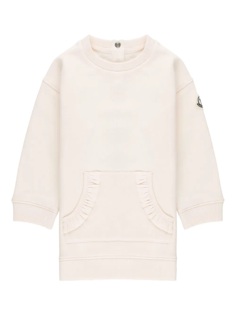 

Платье с оборками Moncler Enfant, нейтральный