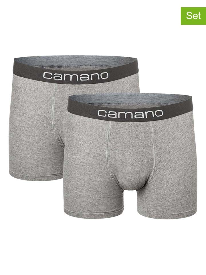 

Camano Комплект из 2 штук: боксерские шорты серого цвета