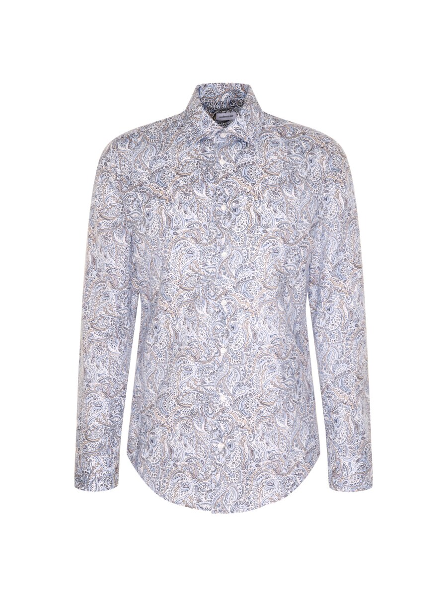 

Рубашка делового кроя Slim Fit SEIDENSTICKER Smart Essentials, синий/голубой