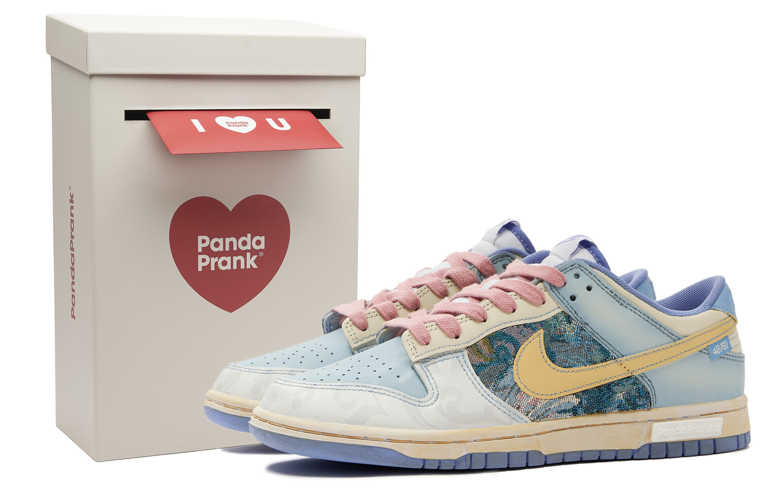 

Мужские кроссовки для скейтбординга Nike Dunk, White/Blue/Pink