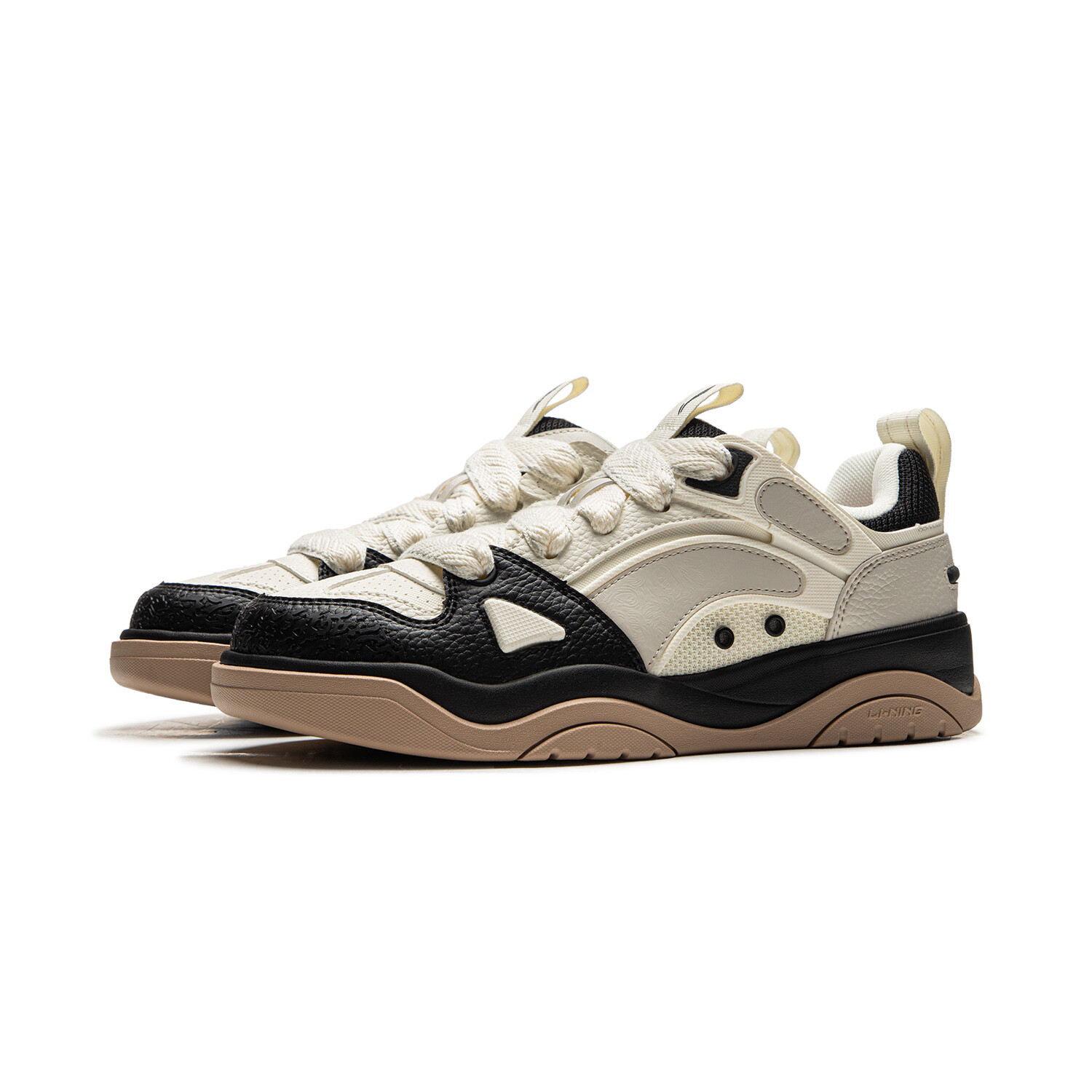 Кроссовки LINING Jingcheng 2.0 V2 Skateboarding Shoes Men Low-top Oatmeal Gray, серый — фото 3