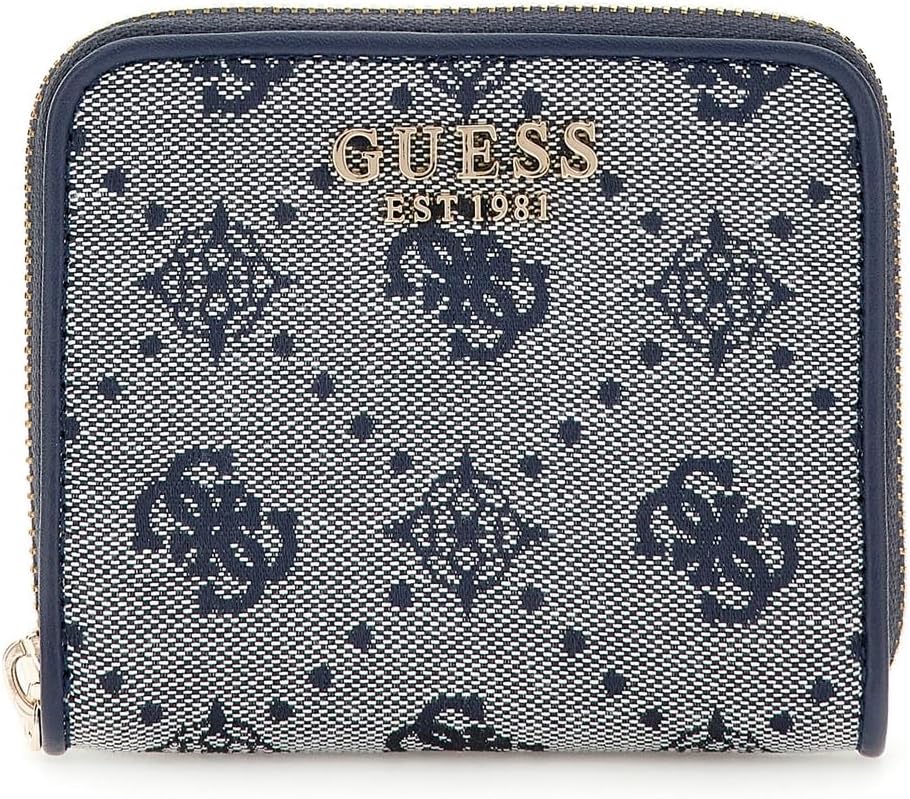 

Кошелек GUESS Neda Small Zip Around, Navy Logo