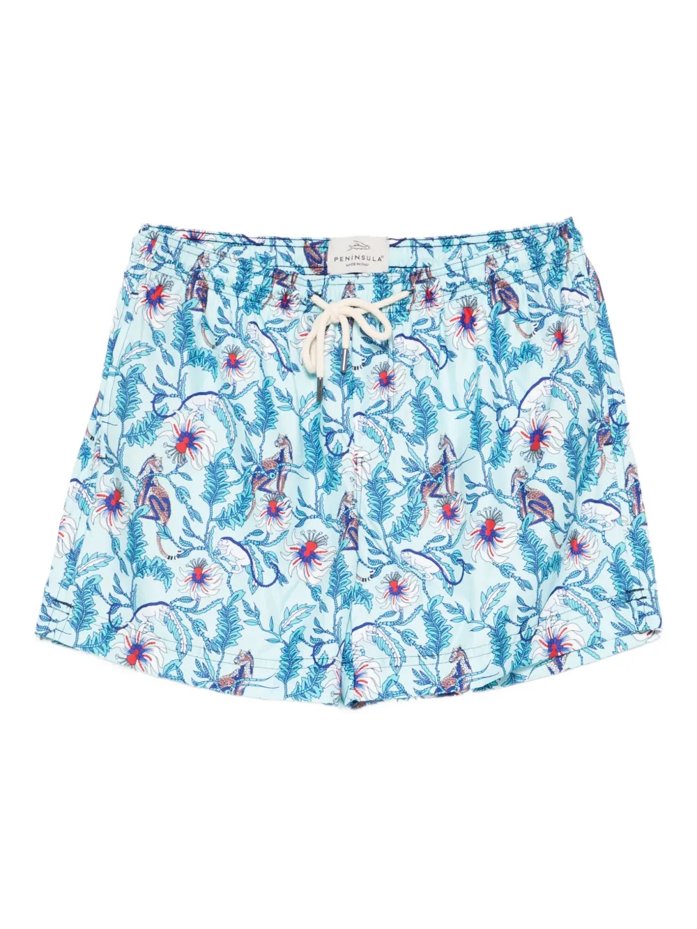 

Плавки-шорты с цветочным принтом PENINSULA SWIMWEAR, синий