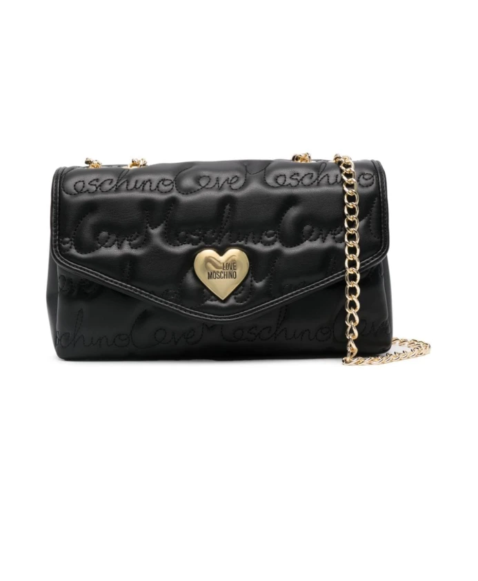 

Сумка на плечо с вышитым логотипом Love Moschino, черный