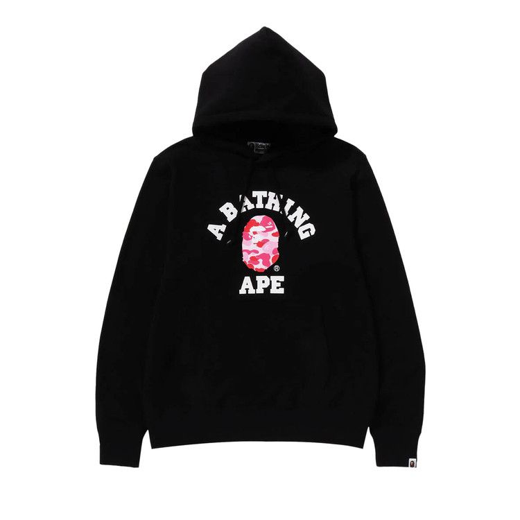

Худи BAPE ABC Camo College Organic Pullover Hoodie, Black/Pink