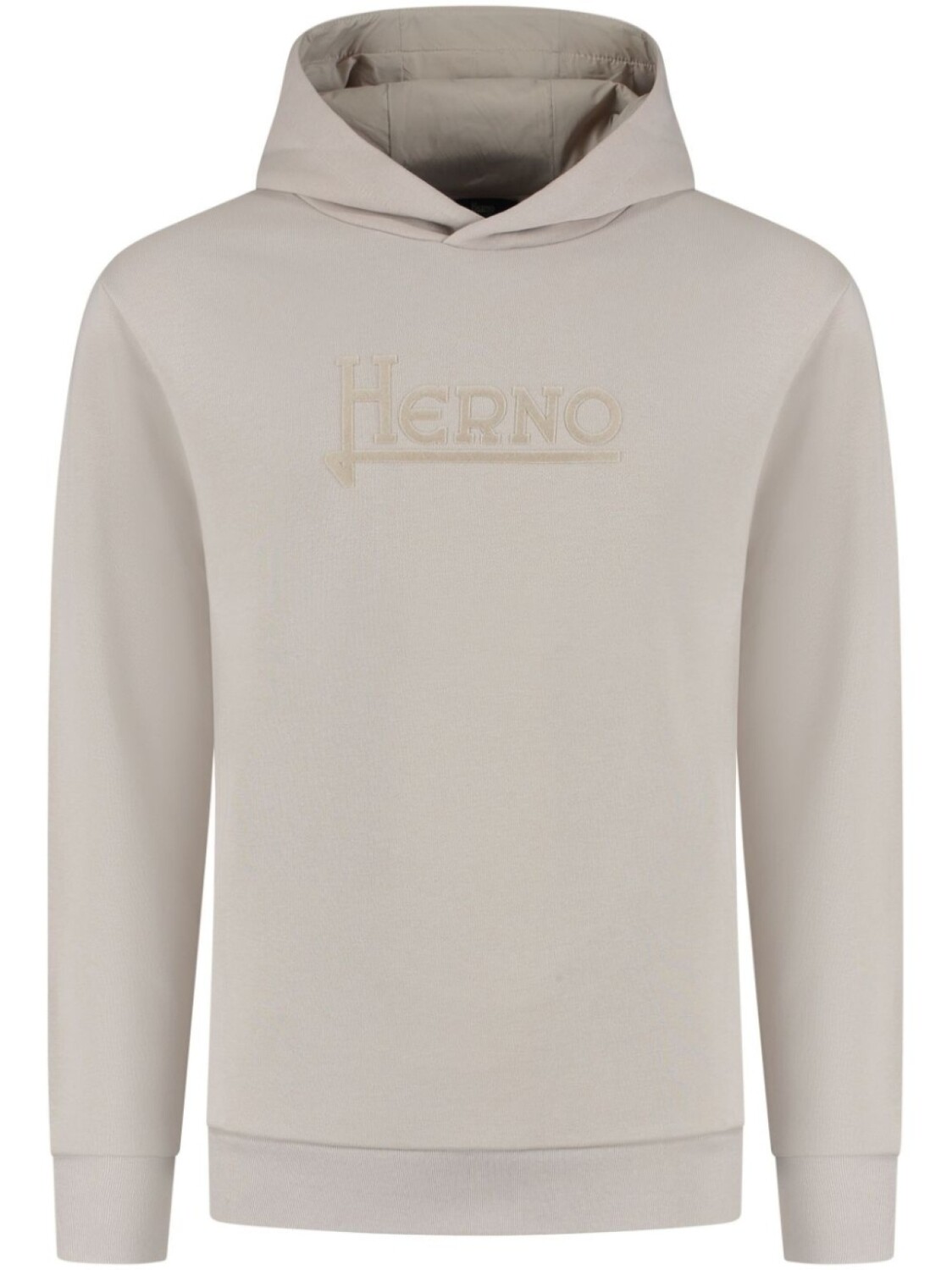 

Толстовка с вышитым логотипом Herno, нейтральный цвет