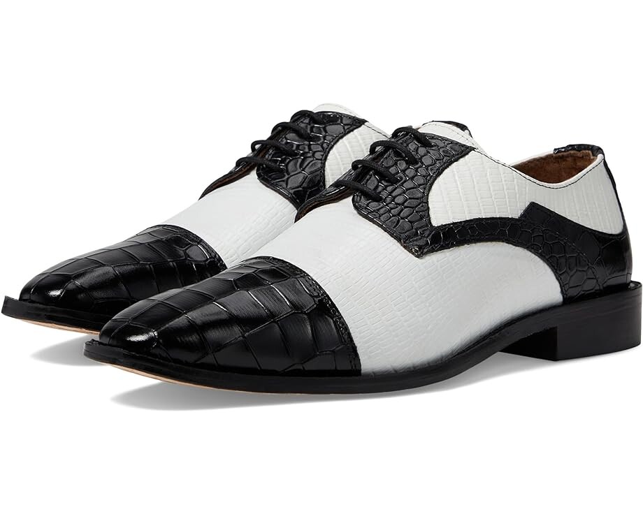 

Оксфорды Stacy Adams Tedesco Cap Toe, цвет Black/White