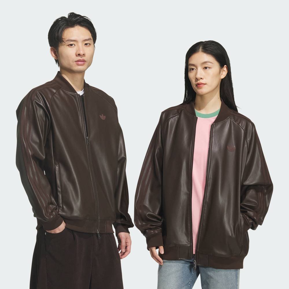 Кожаная куртка SST Adidas, brown
