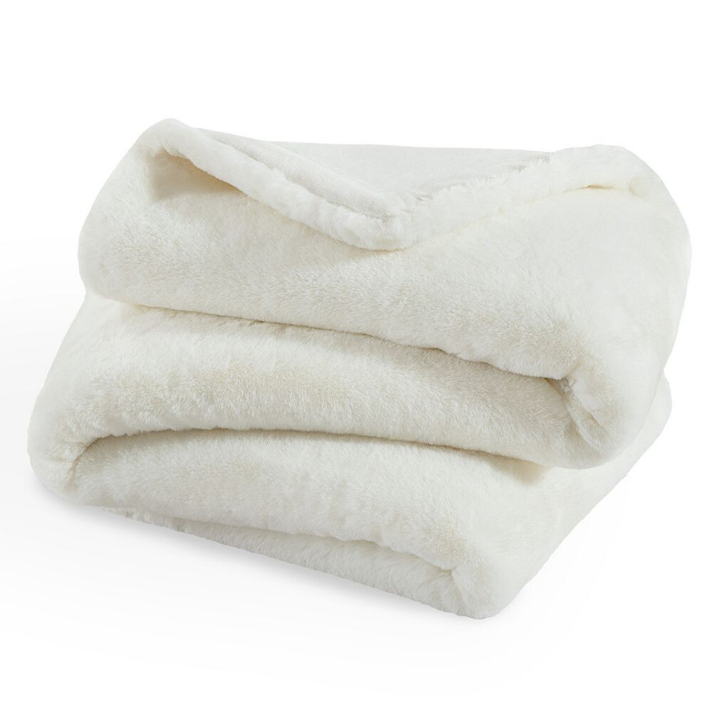 

Одеяло из искусственного меха Bare Home, цвет White Fur