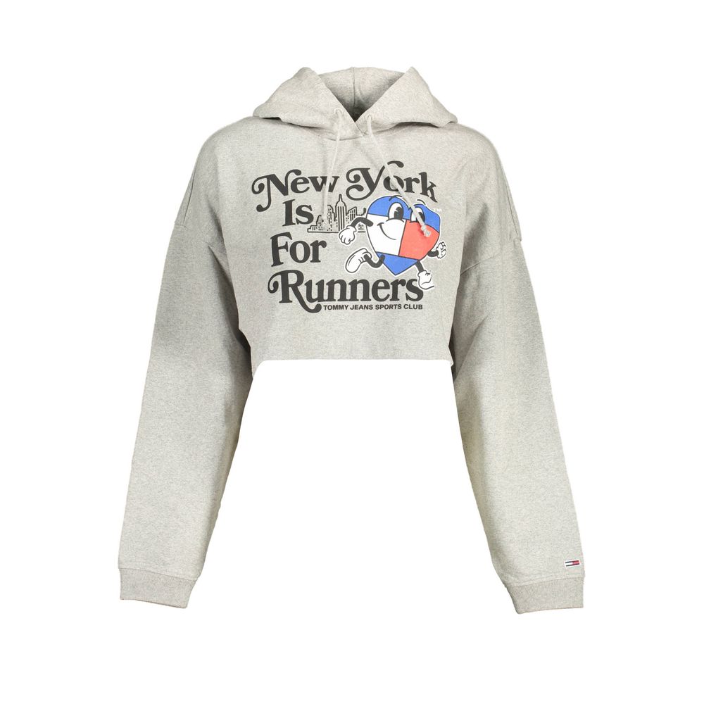 

Серый хлопковый женский свитер Tommy Hilfiger