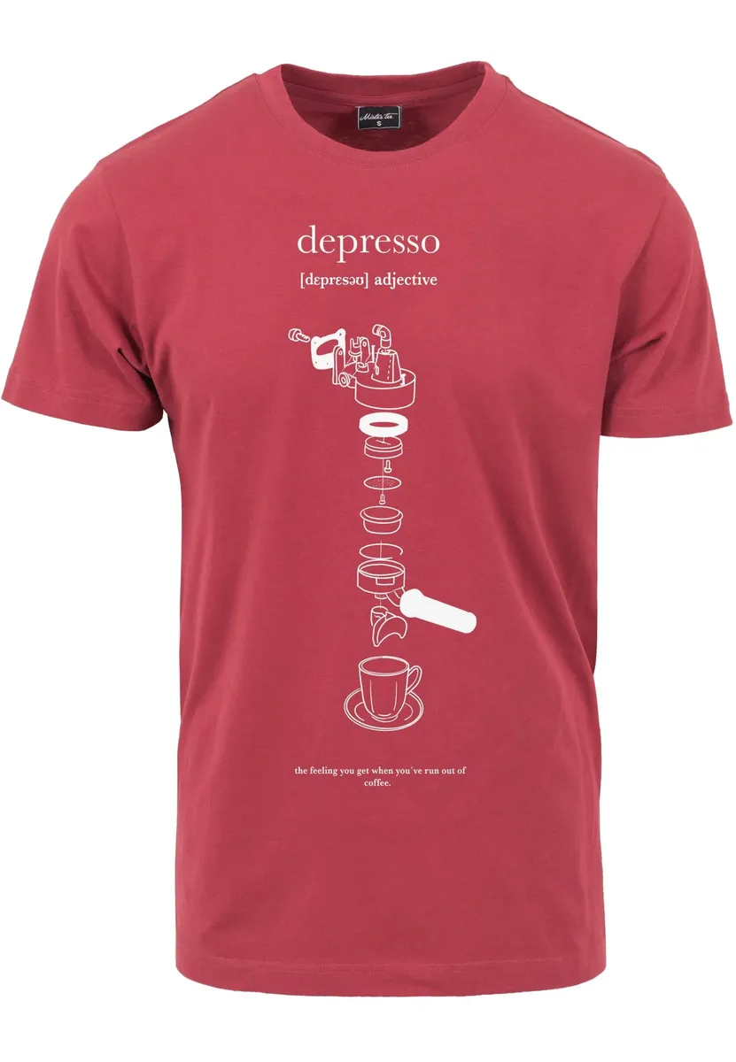 

Рубашка с короткими рукавами Mister Tee "Mister Tee Men's Depresso Tee" Mistertee, цвет Ruby