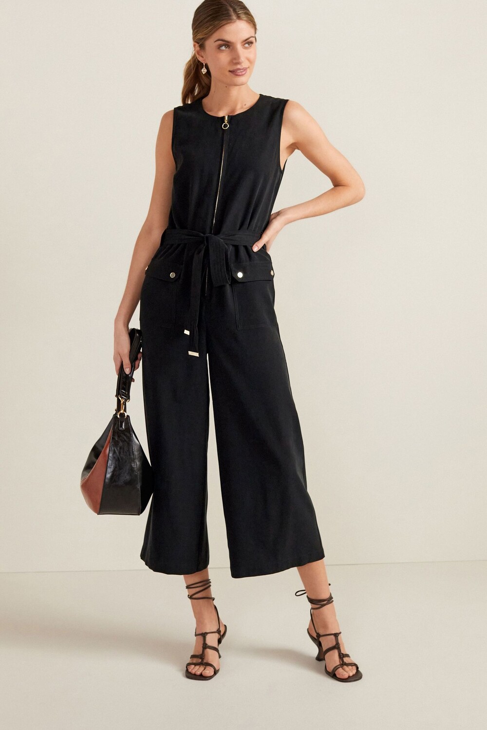 

Комбинезон с молнией спереди Next, черный