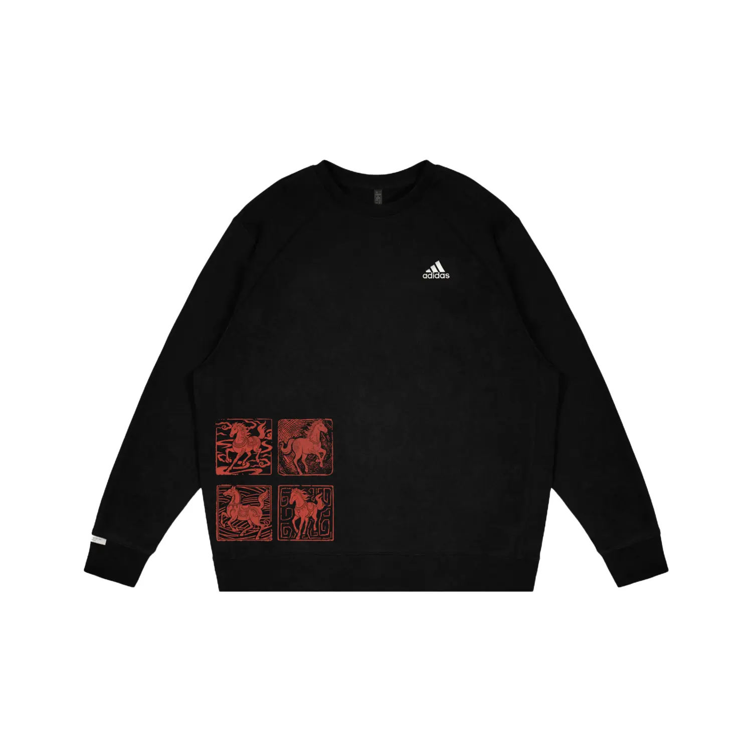

Adidas Свитшот LABEL Unisex Black Crew Neck Moderate