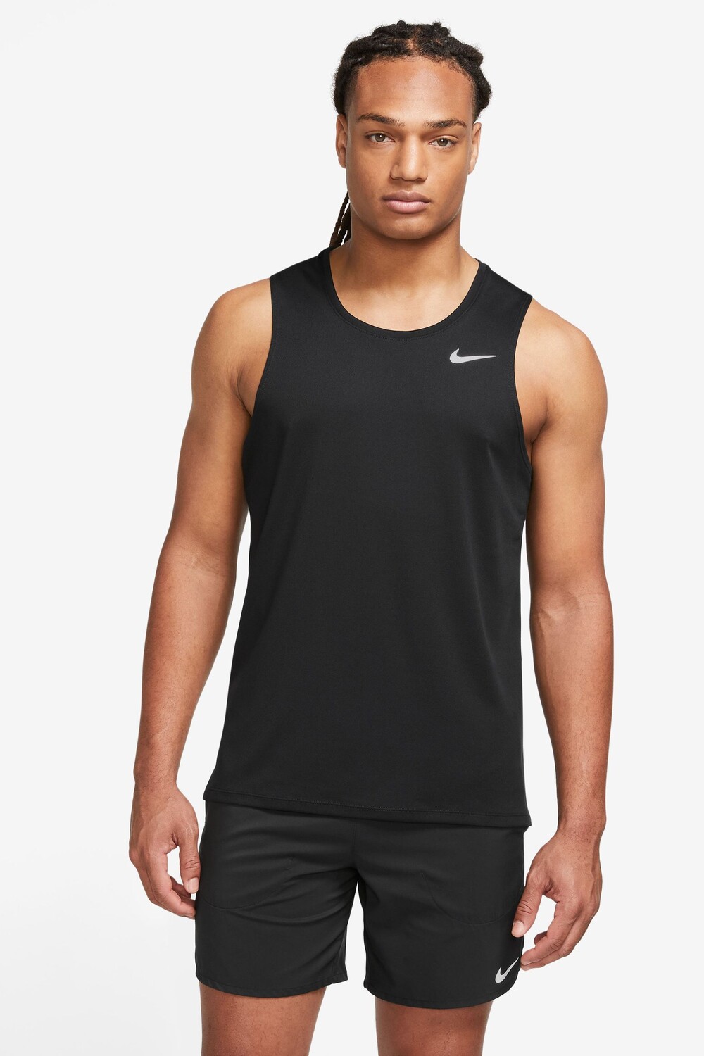 

Майка для бега DriFIT Miler Nike, черный
