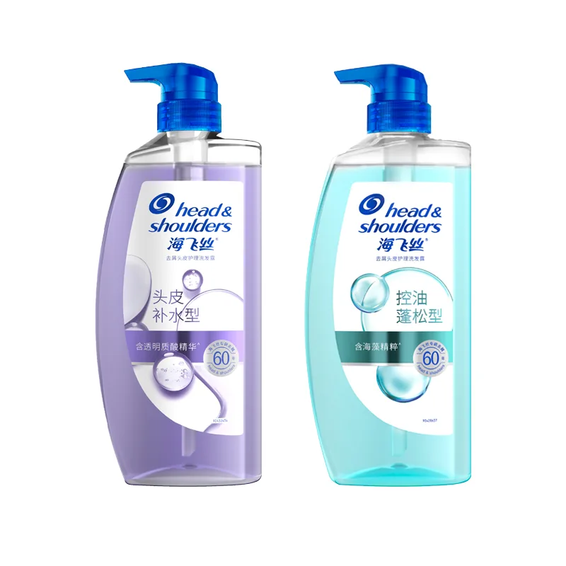 Head & Shoulders Шампунь от перхоти для ухода за кожей головы, придающий объем и пышность, с морской солью, 670 г + 670 г / 360 г + 360 г, Two-Piece Set B: Scalp Hydrating Type 360g+Oil-Control Volumizing Type 360g — фото 2