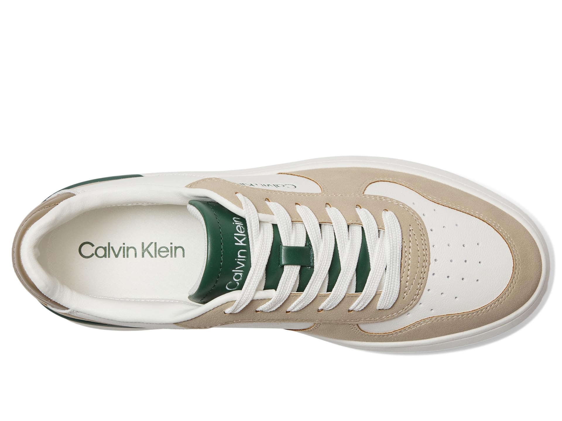 Кроссовки Calvin Klein Brayton, Light Natural/Green — фото 2