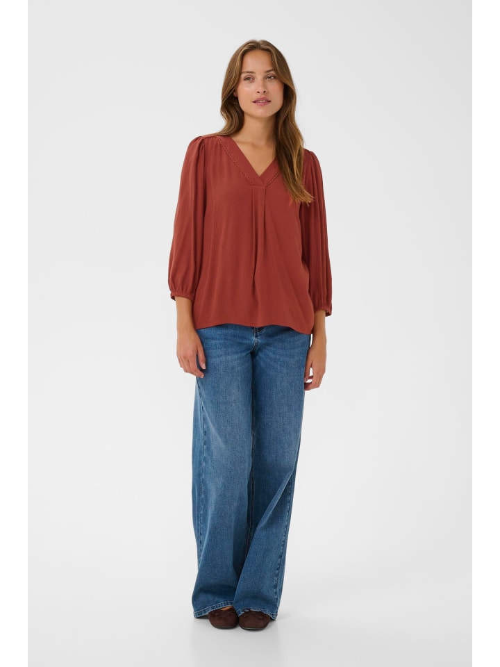 

Kaffe Блузка с длинными рукавами KAfia, стандартный крой, цвет Chili Oil