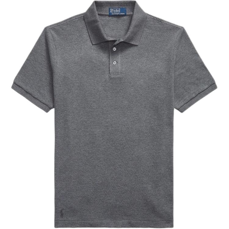 

Хлопковая поло Polo Ralph Lauren, серый