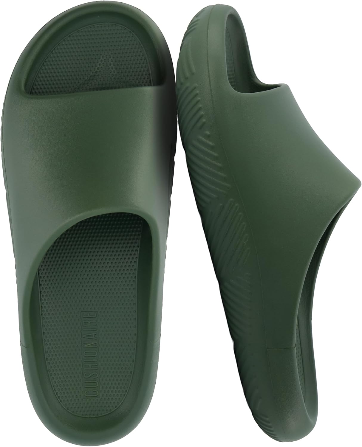 

Мужские сандалии CUSHIONAIRE Galaxy Cloud, мягкие водонепроницаемые восстановительные сандалии с формованной стелькой и противоскользящей подошвой, Olive