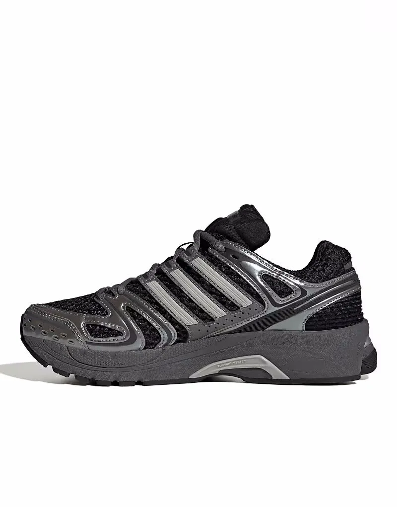 Кроссовки Adidas Originals Adistar Control 5 в черно-серебристом цвете
