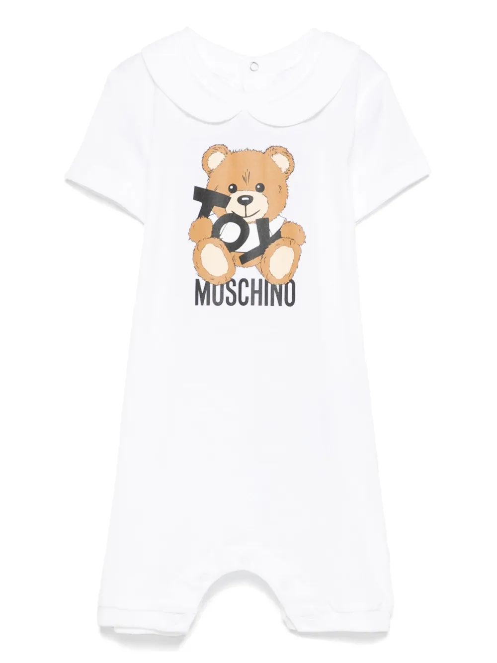 

Ромпер с принтом Moschino Kids, белый