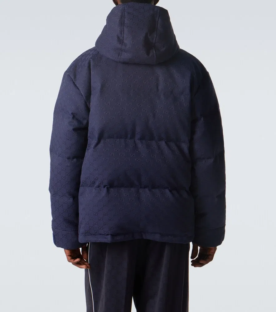 Пуховая куртка Gucci GG Canvas, синий — фото 4