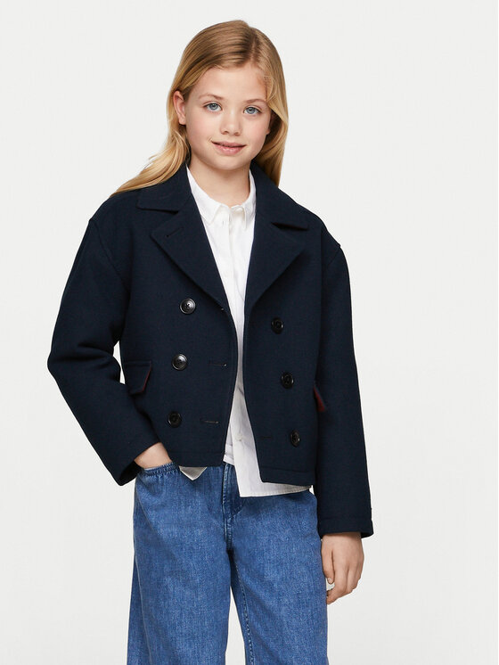 

Демисезонное пальто regular fit KG0KG08053 Tommy Hilfiger, синий