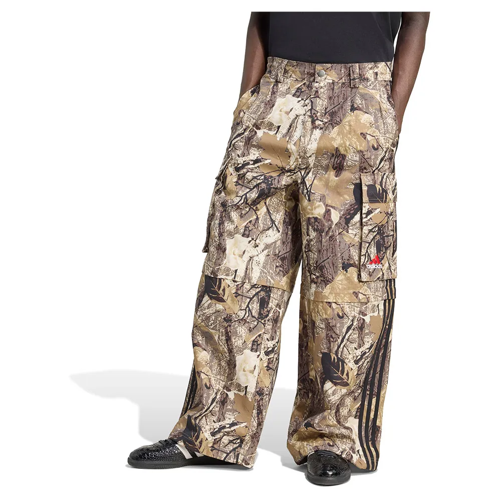 

Брюки карго adidas Originals Camo Zip-Off, коричневый