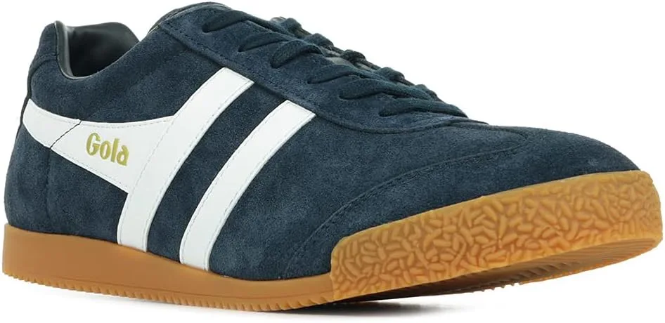 Кроссовки Gola Harrier Suede CMA192IE, белый/темно-синий — фото 3
