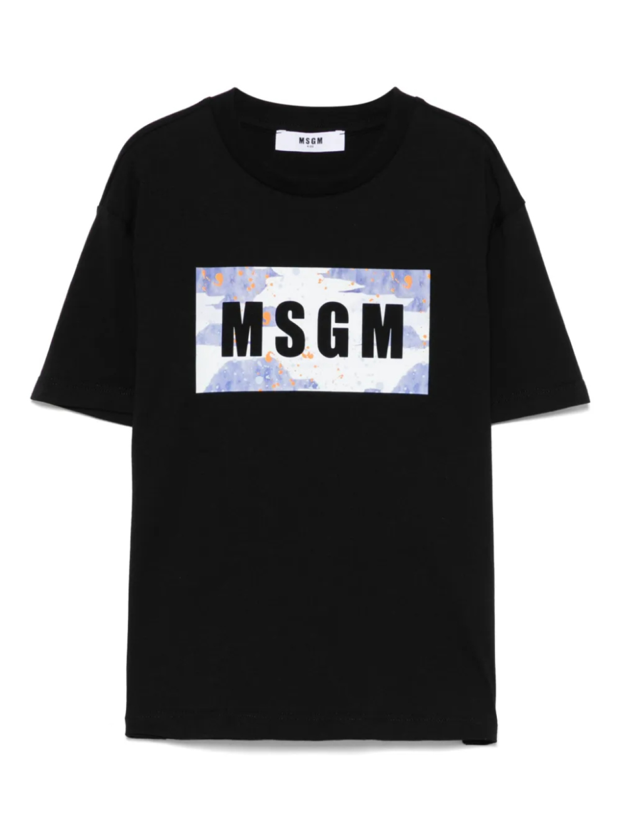 

MSGM Kids футболка с логотипом, черный
