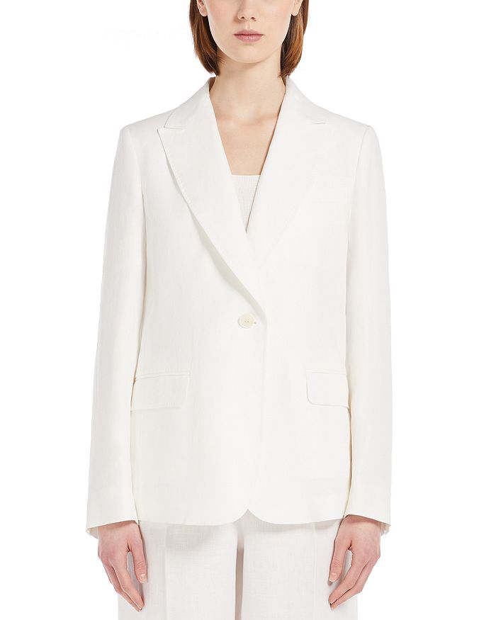 

Налют Льняной Блейзер Weekend Max Mara, белый