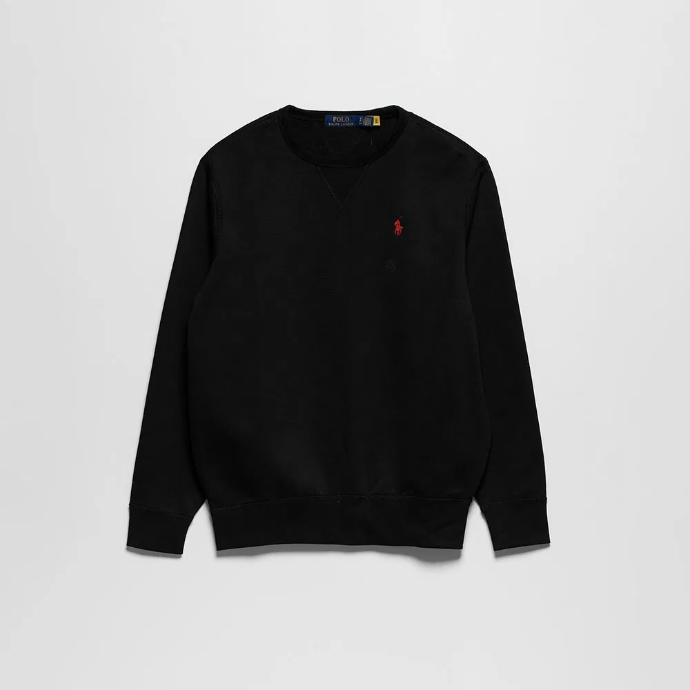 Женский флисовый свитшот чёрный от Polo Ralph Lauren