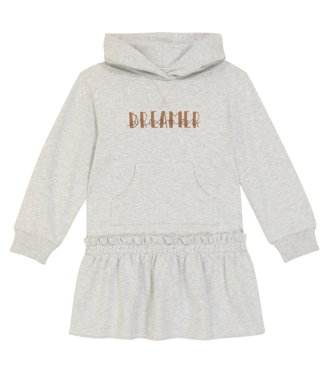 

Флисовое платье Dreamer с капюшоном Brunello Cucinelli, серый