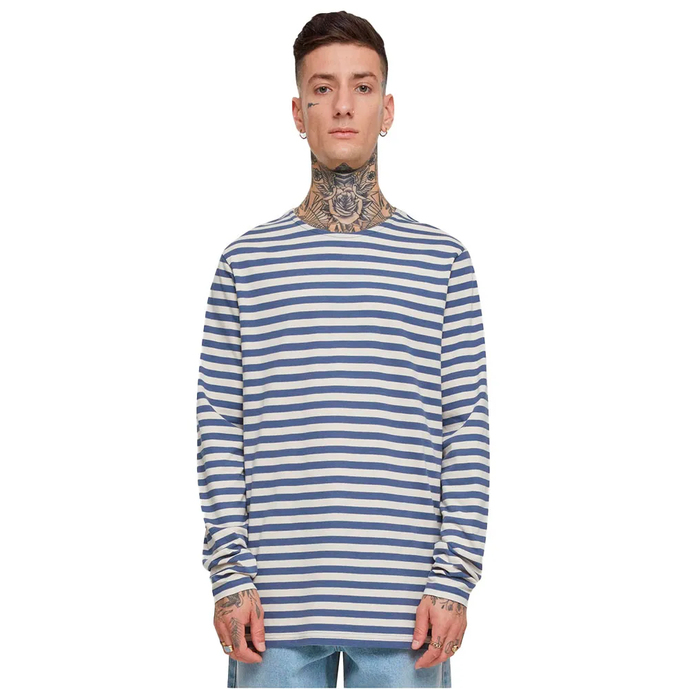 

Лонгслив Urban Classics Regular Stripe, синий