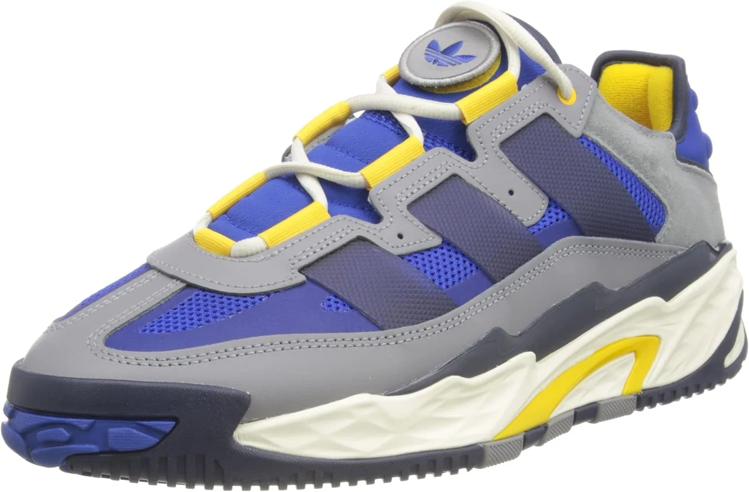 Мужские кроссовки Adidas Niteball, Grey Three Shadow Navy Team Royal Blue
