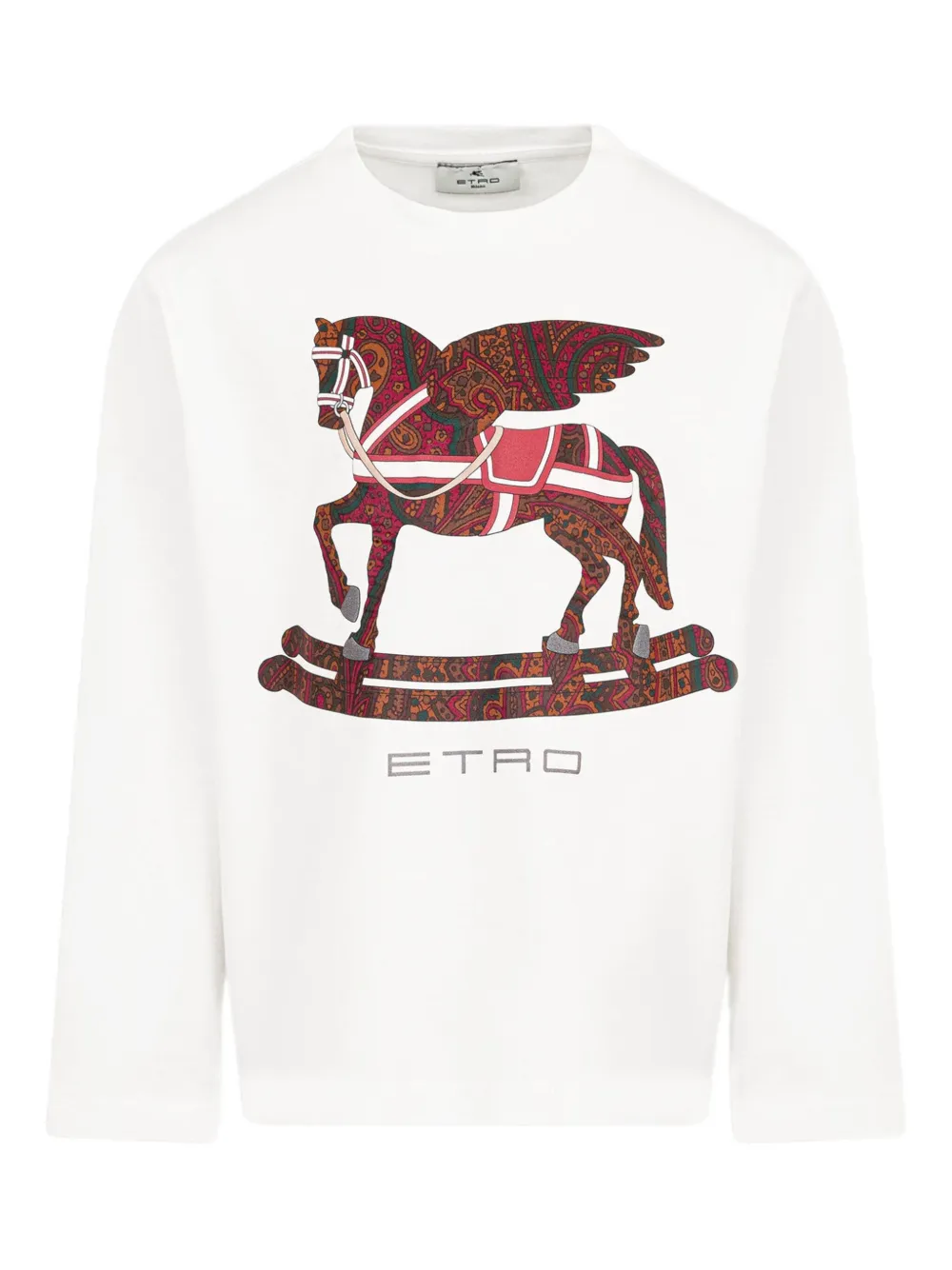 

Футболка с узором пейсли ETRO KIDS, белый