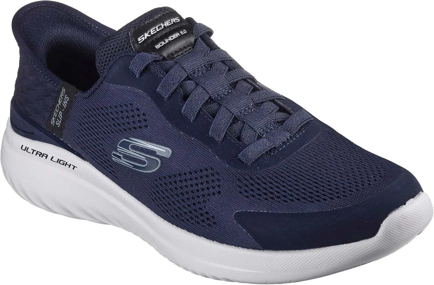 Мужские слипоны Skechers Bounder 2.0 Emerged, темно-синий — фото 3