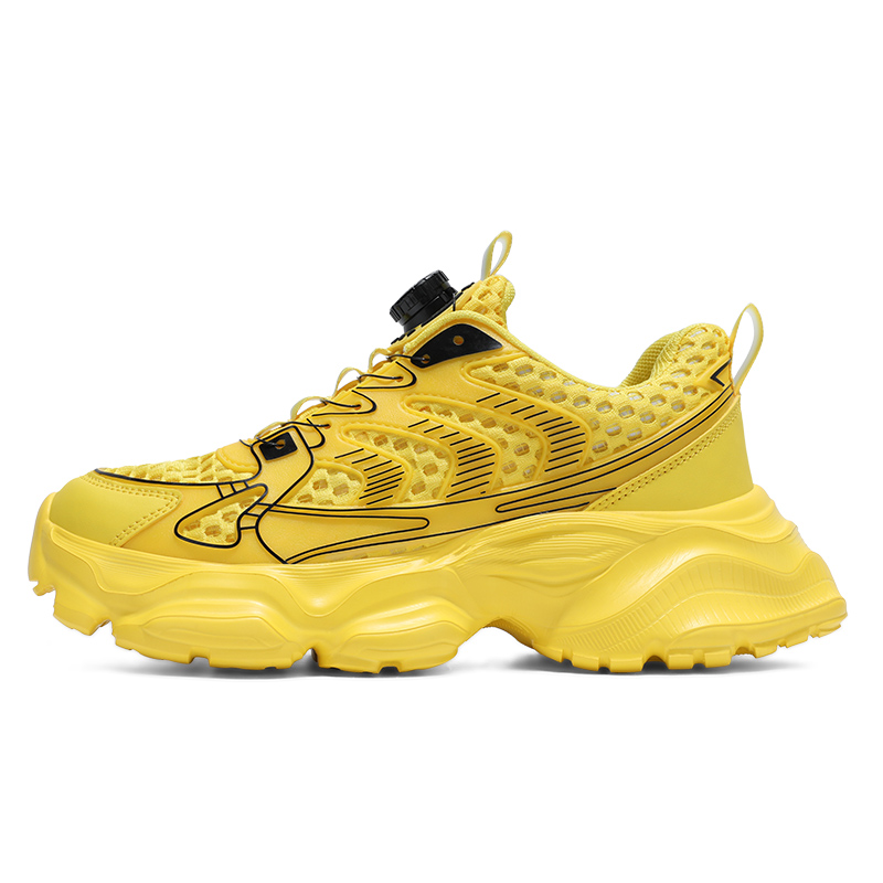 

VAEL Низкие массивные кроссовки унисекс желтые, цвет Yellow