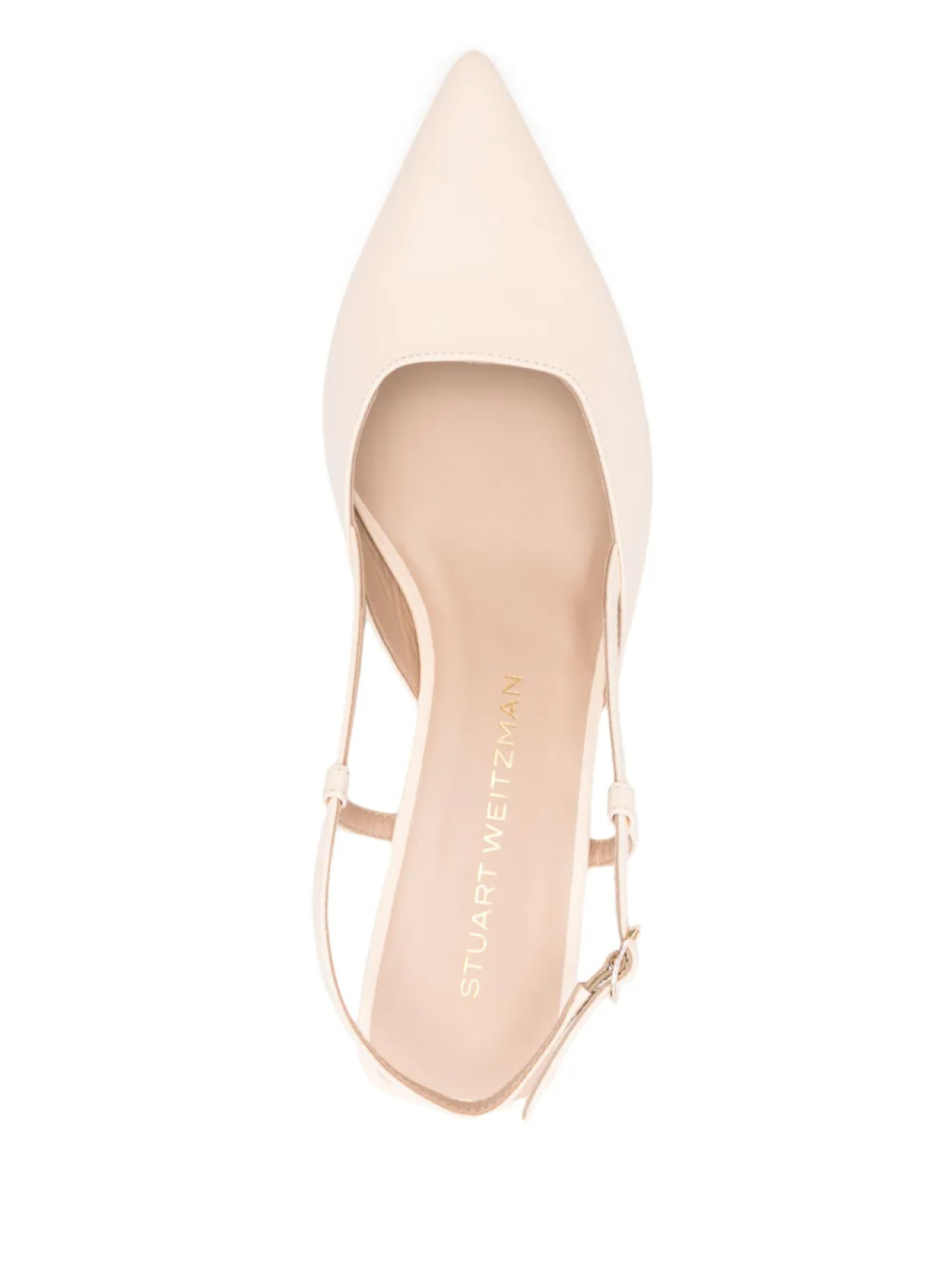 Туфли Vinnie с открытой пяткой 50 мм Stuart Weitzman, нейтральный — фото 4