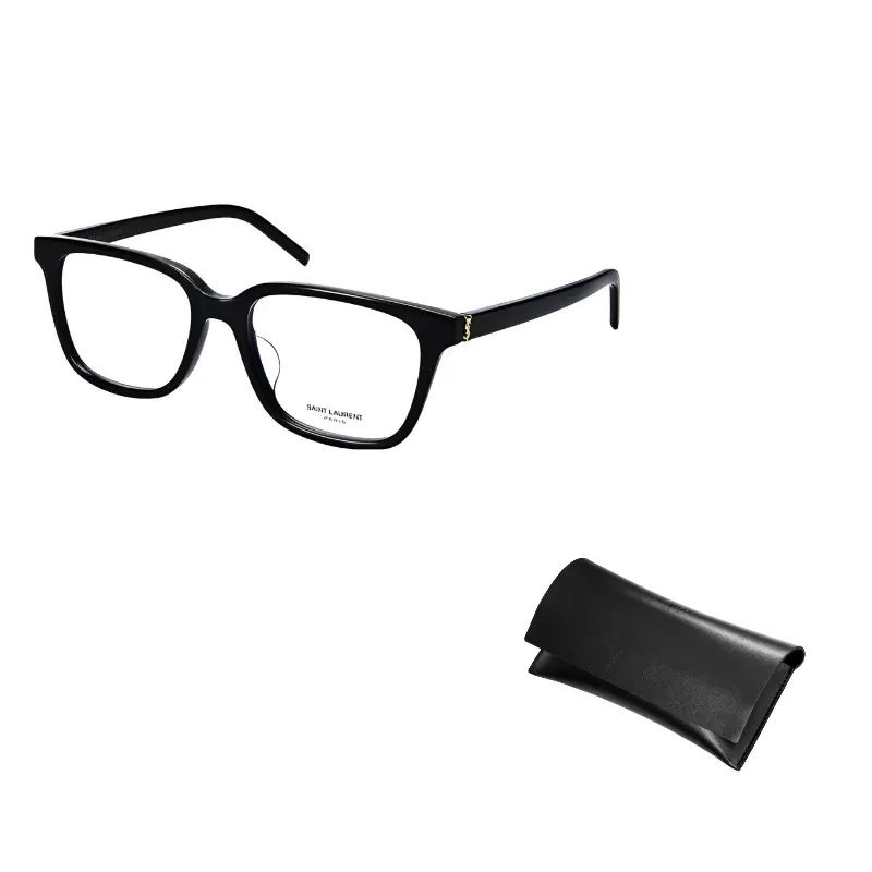 

SAINT LAURENT Квадратные очки женские черные, Black