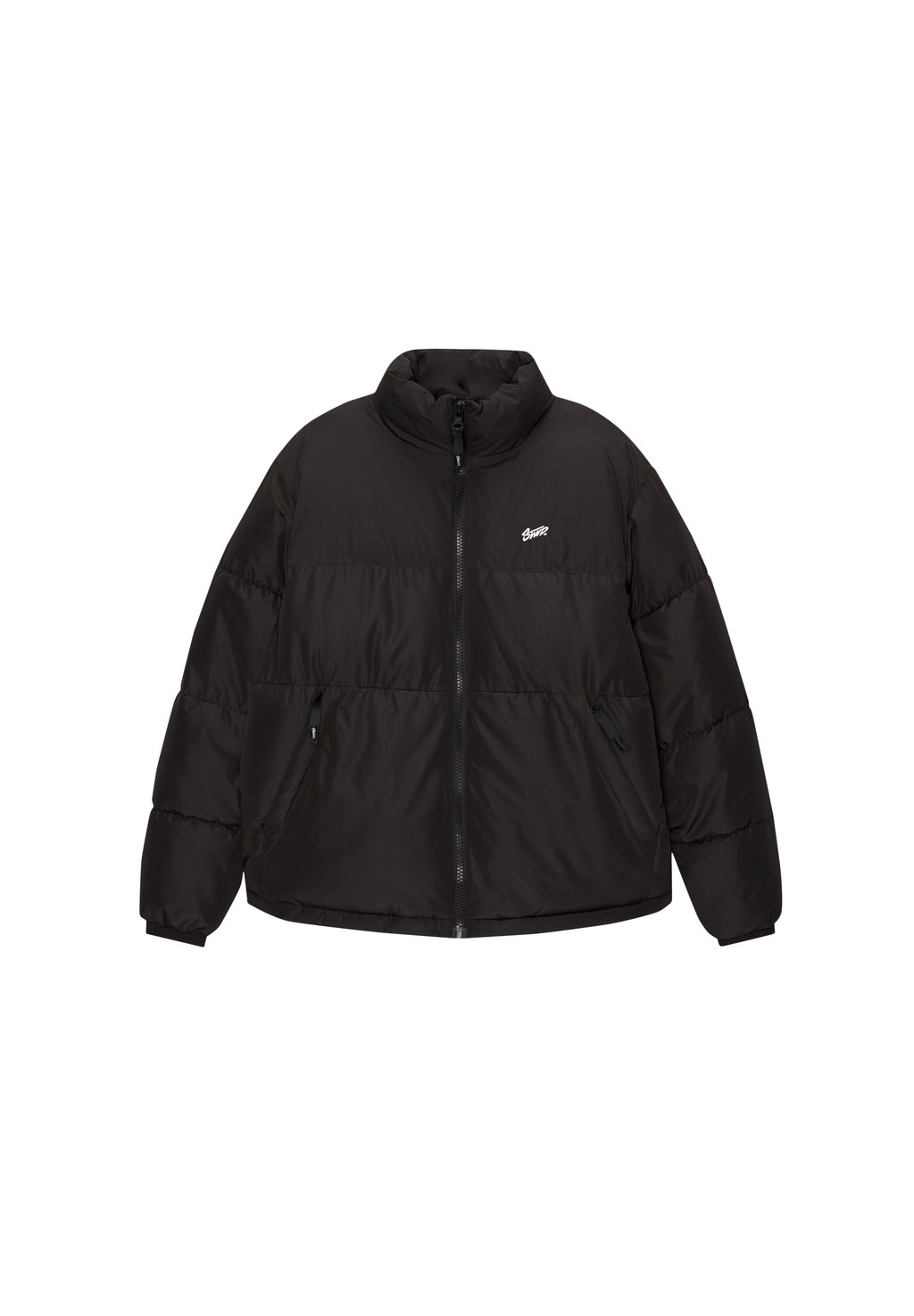 

Зимняя куртка HOODED PUFFER PULL&BEAR, черный