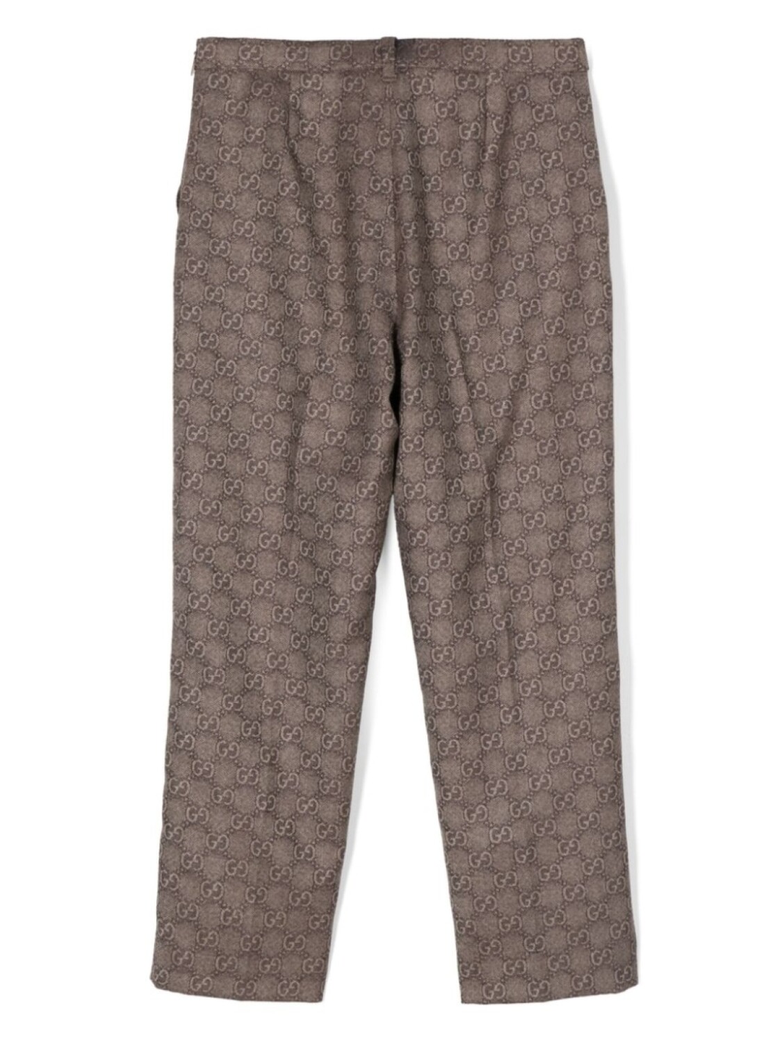 

Gucci Kids брюки с узором GG Supreme, коричневый