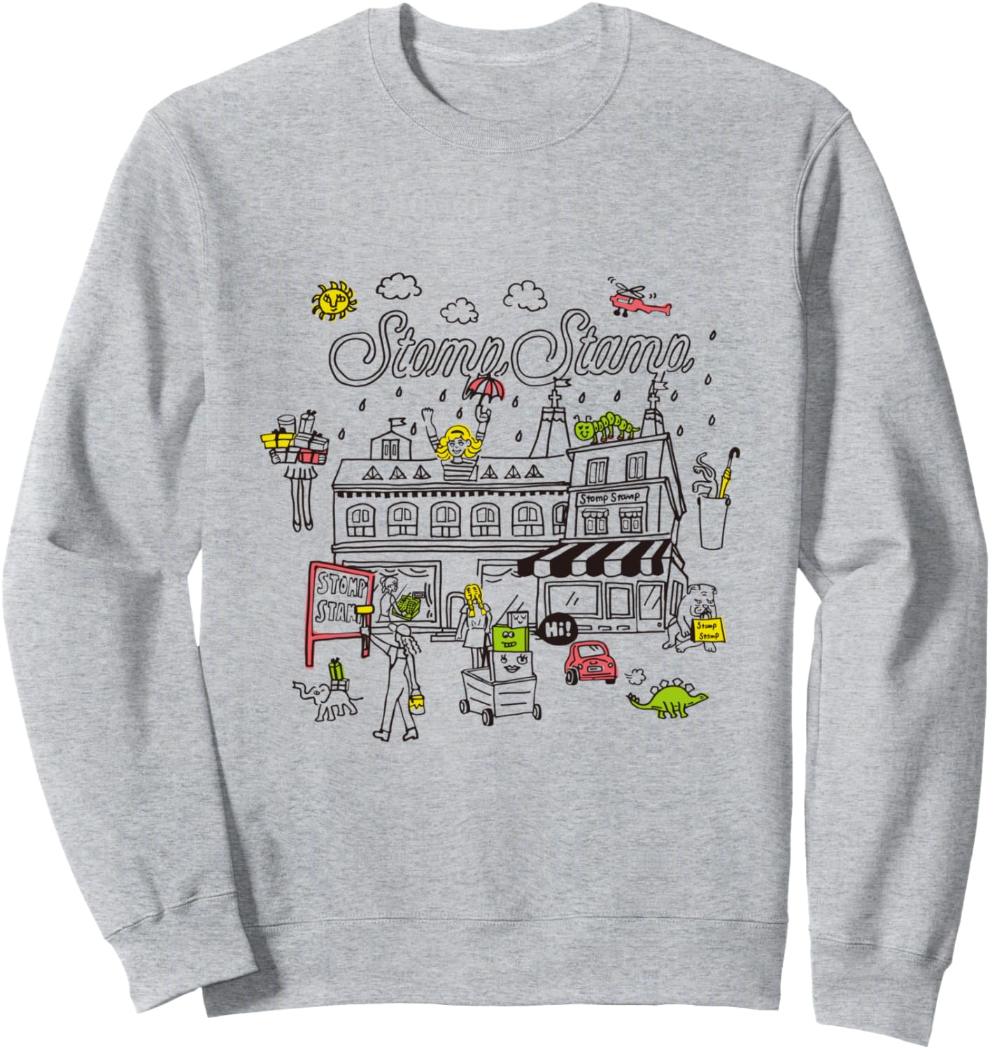 

Эксклюзивная толстовка Amazon с оригинальным дизайном Stomp Stamp01, серый