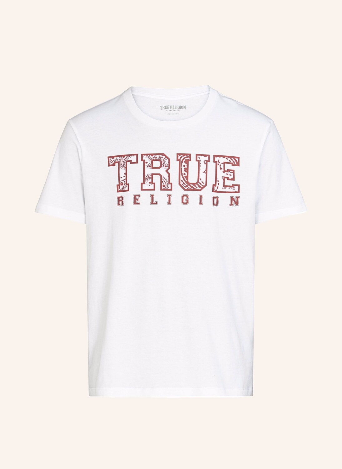 

Футболка с пейсли True Religion, белый